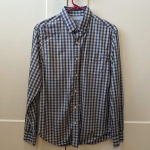 Banana Republic Stretch Poplin Shirt - Gingham Print